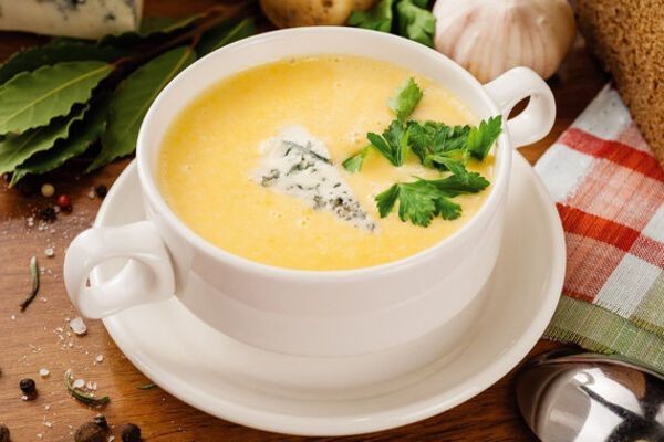 Крем-суп сирний