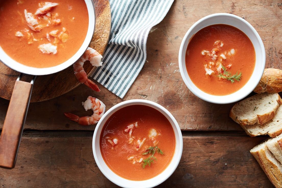 Суп томатний з морепродуктами